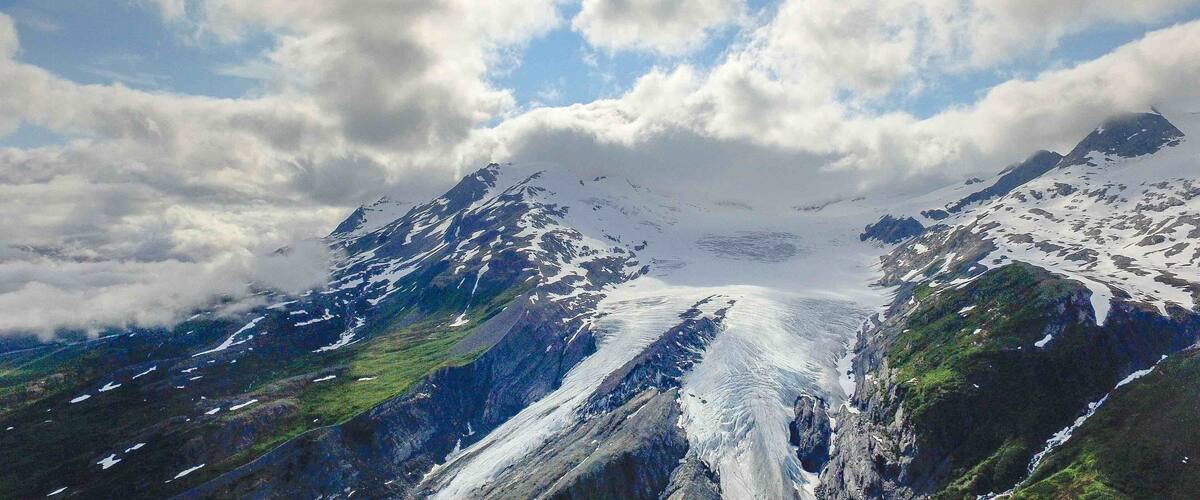 Summer Snow melt and Spring thaw make the perfect green and white!