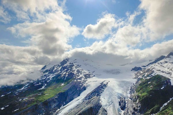 Summer Snow melt and Spring thaw make the perfect green and white!