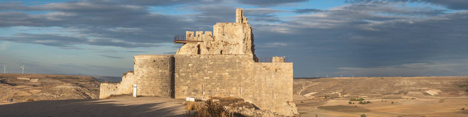 Castle of Castrojeriz Unveiled - A Breathtaking Panorama of Timeless Ruins, Spain