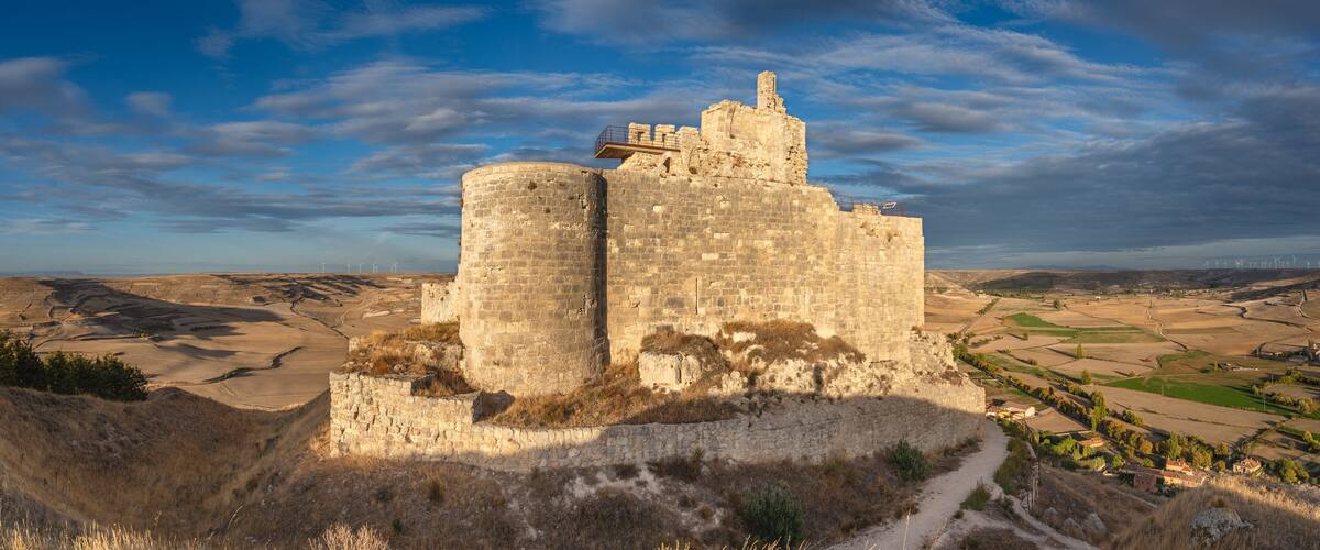 Castle of Castrojeriz Unveiled - A Breathtaking Panorama of Timeless Ruins, Spain