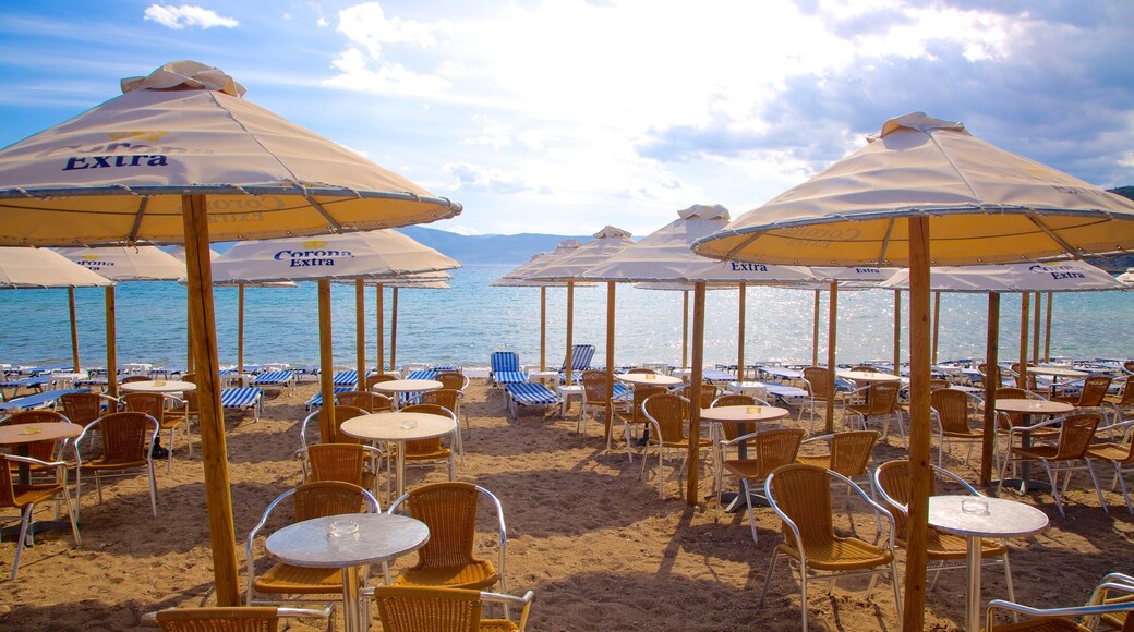 Nafplio featuring general coastal views and a beach
