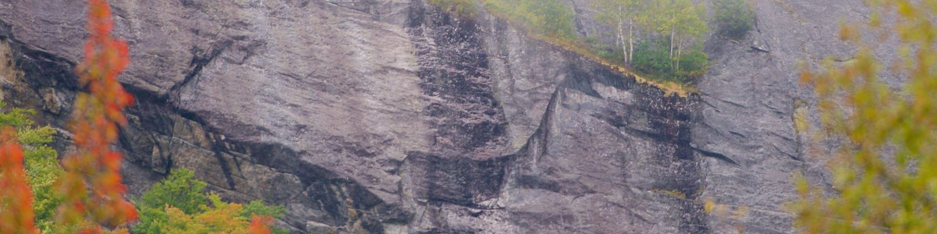 Maine featuring mountains and mist or fog