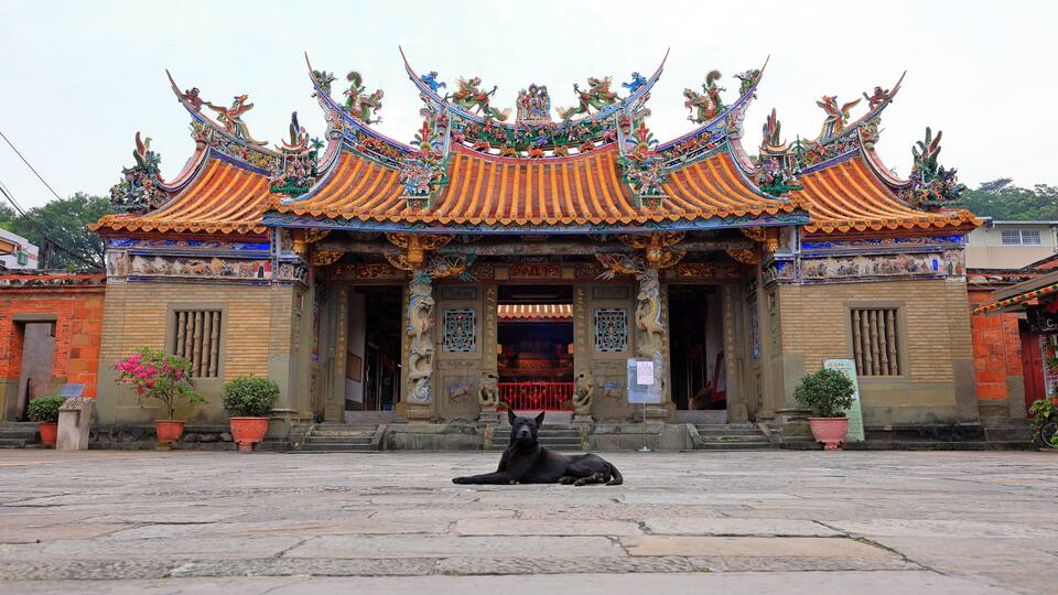 Heritage building (Place of worship) at Beipu Township, Hsinchu County, Taiwan