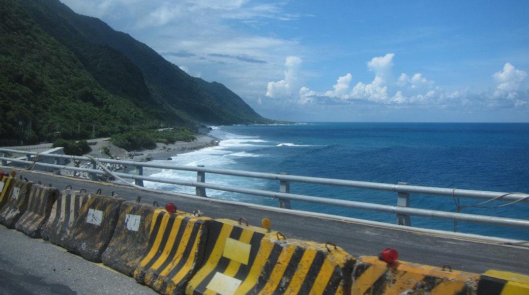 Coastal road in Hualien County, Taiwan.