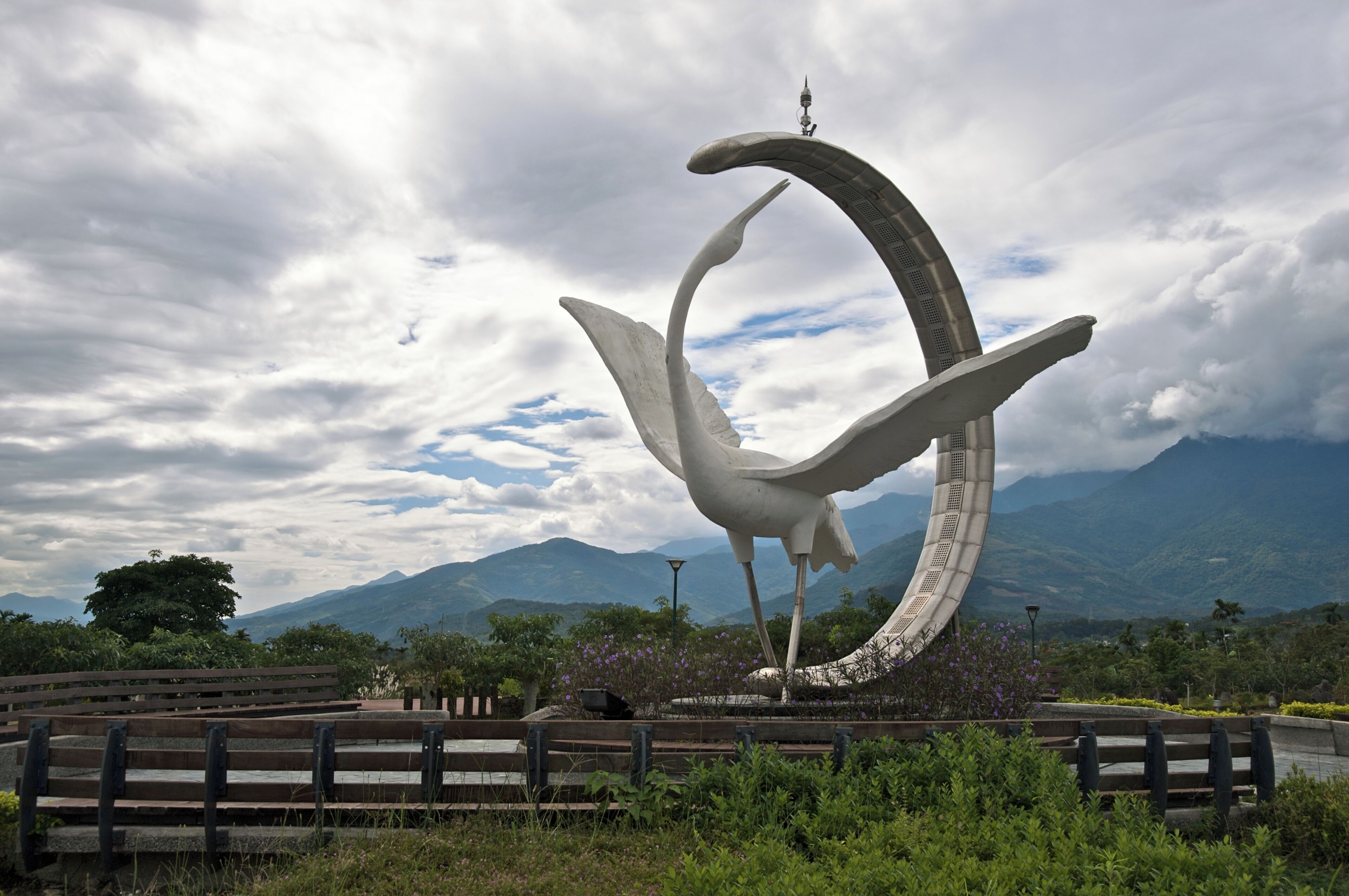 TienHe Tea Mascot Statue in the famous WuHe tea-producing area in Ruisui, Wuhe, Taiwan