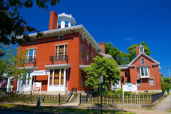 Pejepscot Museum som viser et hus