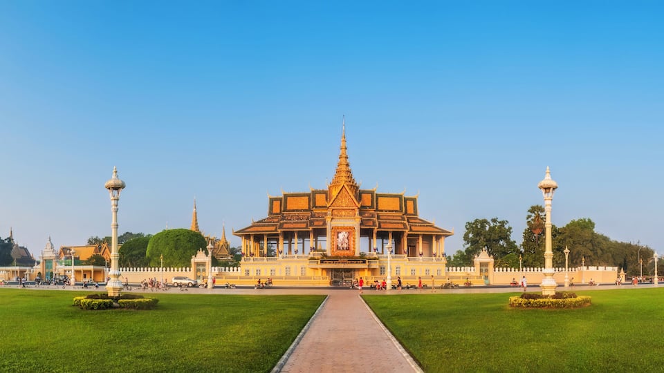 Panorama of the Moonlight Pavilion, Phnom Penh, Cambodia