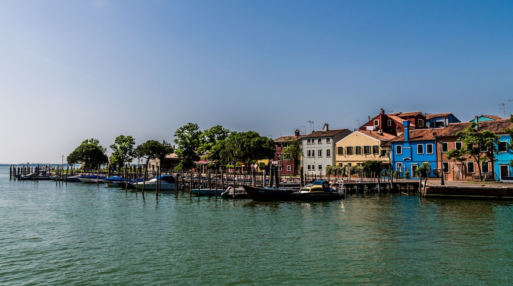 Bright houses on Burano island