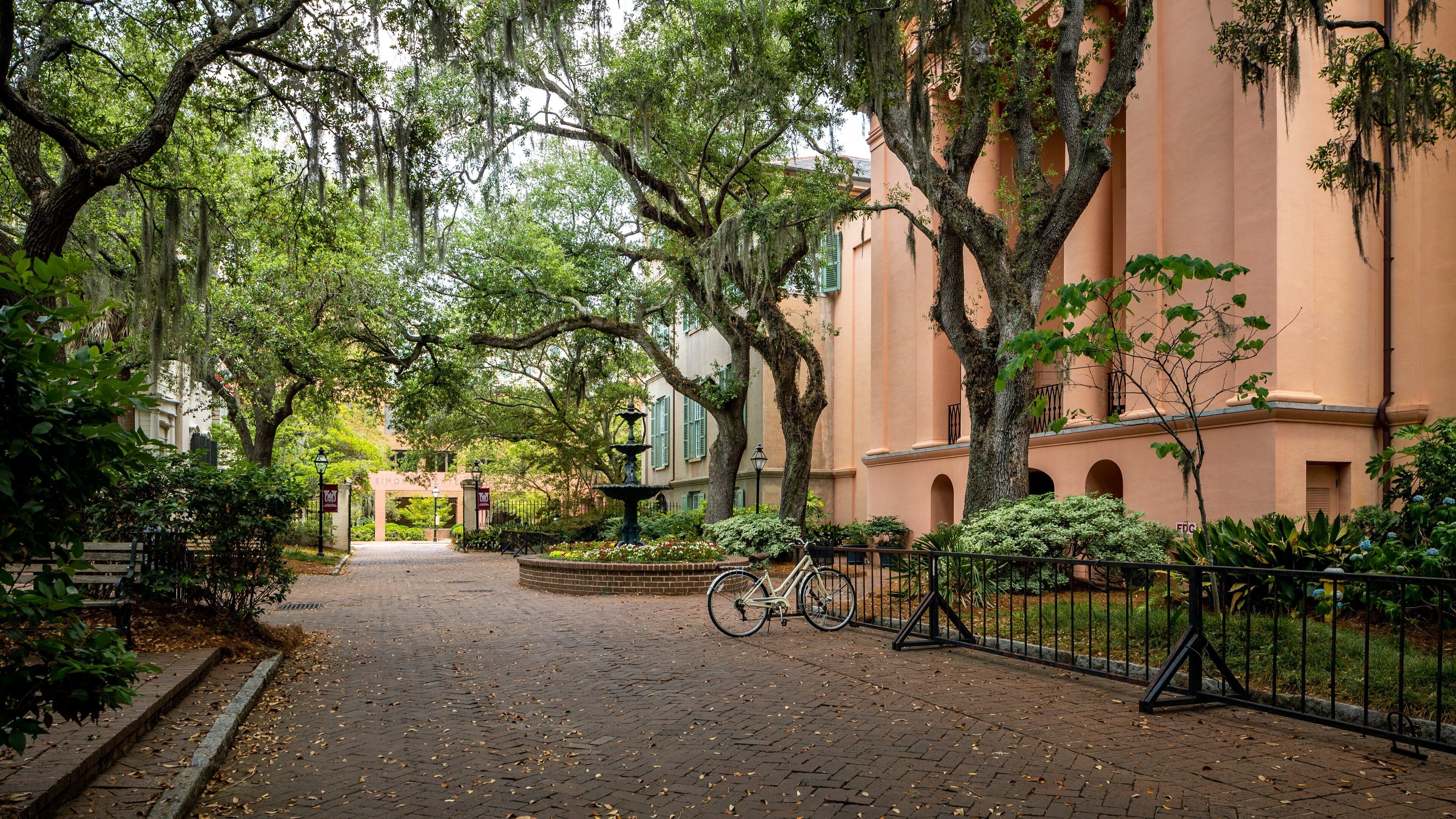 College of Charleston which includes a garden