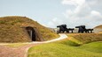 Fort Moultrie showing heritage elements and military items