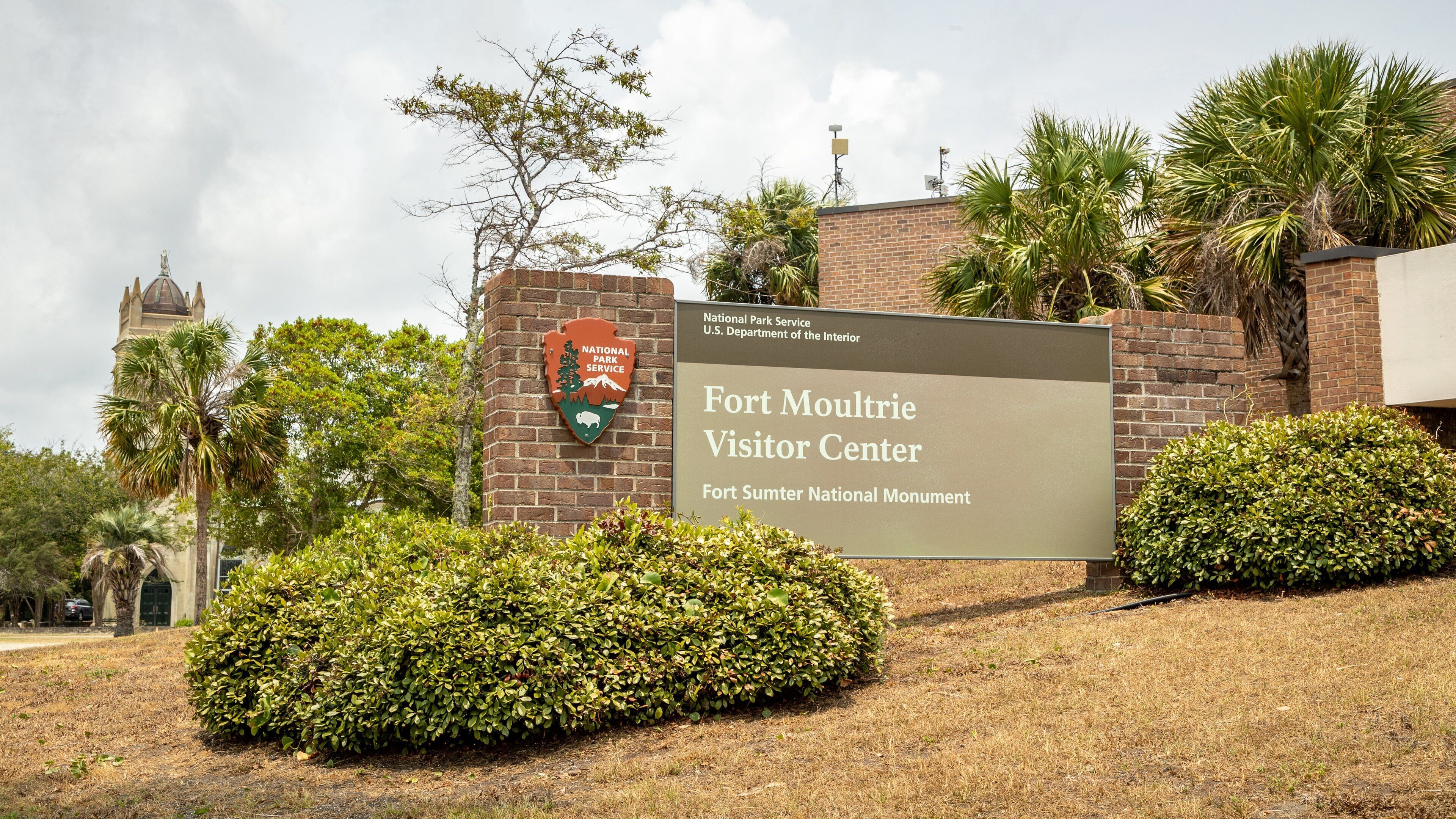 Fort Moultrie which includes signage
