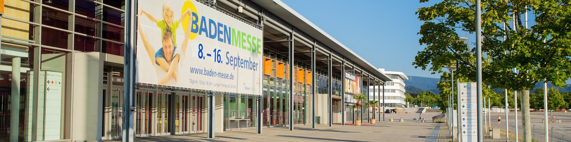 Messe Freiburg which includes signage