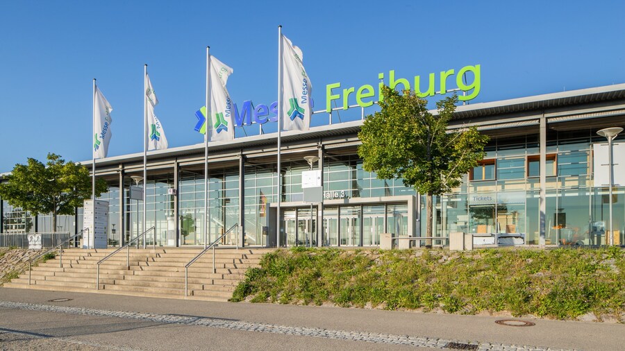 Messe Freiburg showing signage