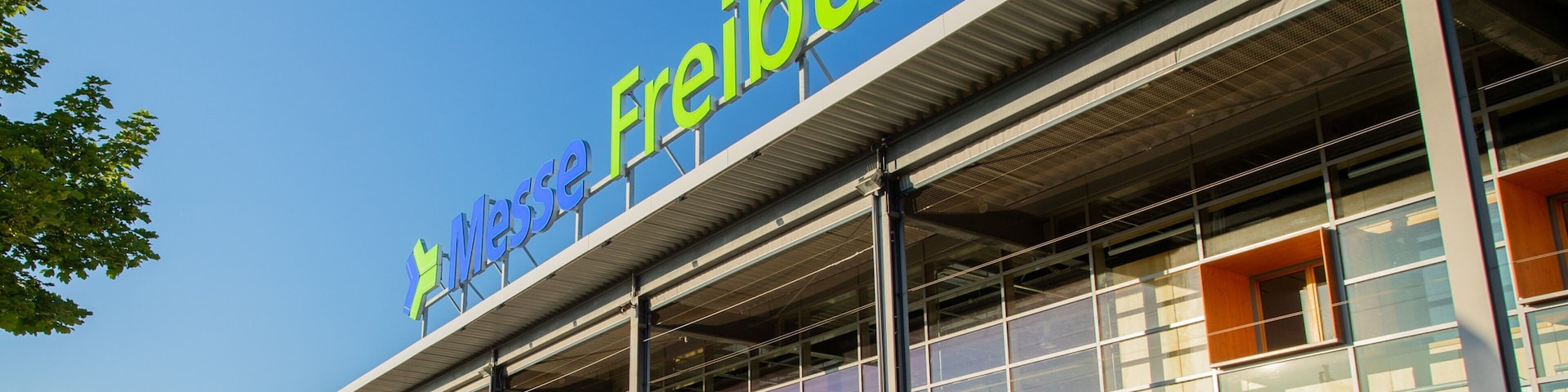 Messe Freiburg featuring signage