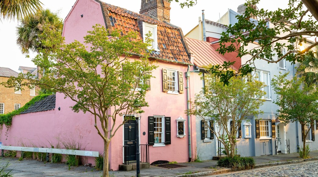 Pink House Gallery featuring a house