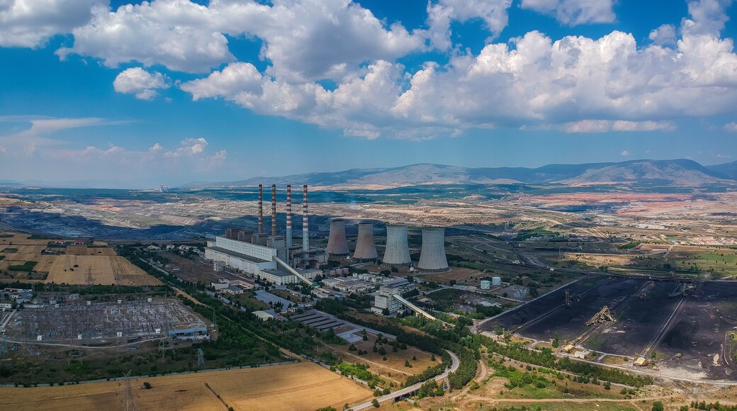 Charcoal electric power station is a 550-megawatt coal-fired power station in Ptolemaida, Macedonia, Greece.