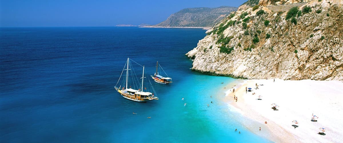 Turkey Mediterranean Coast Antalya Region Kas Kaputas Beach