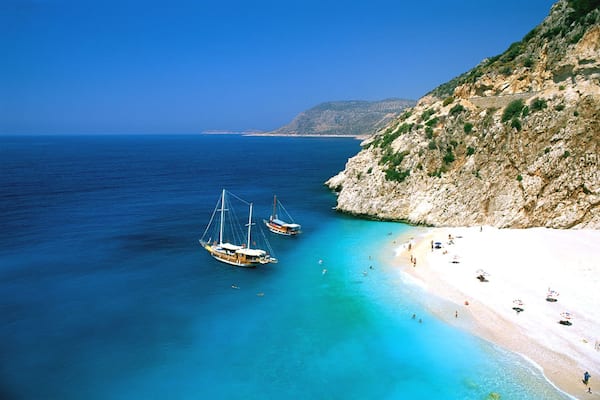 Turkey Mediterranean Coast Antalya Region Kas Kaputas Beach