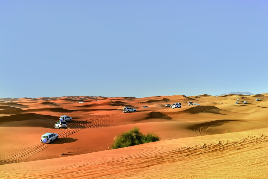 4 by 4 Dune bashing is a popular sport of the Arabian Desert