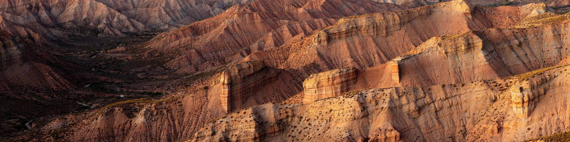 Gorafe desert Los Colorados Canyons Granada Spain