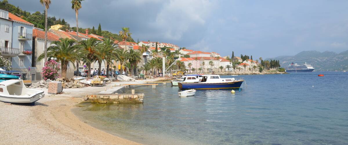 The very pretty island of Korcula in Croatia
