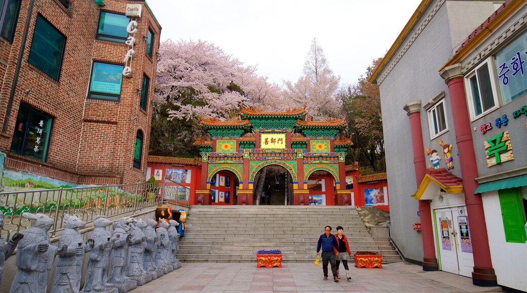 Chinatown bevat historisch erfgoed en wilde bloemen en ook een stel
