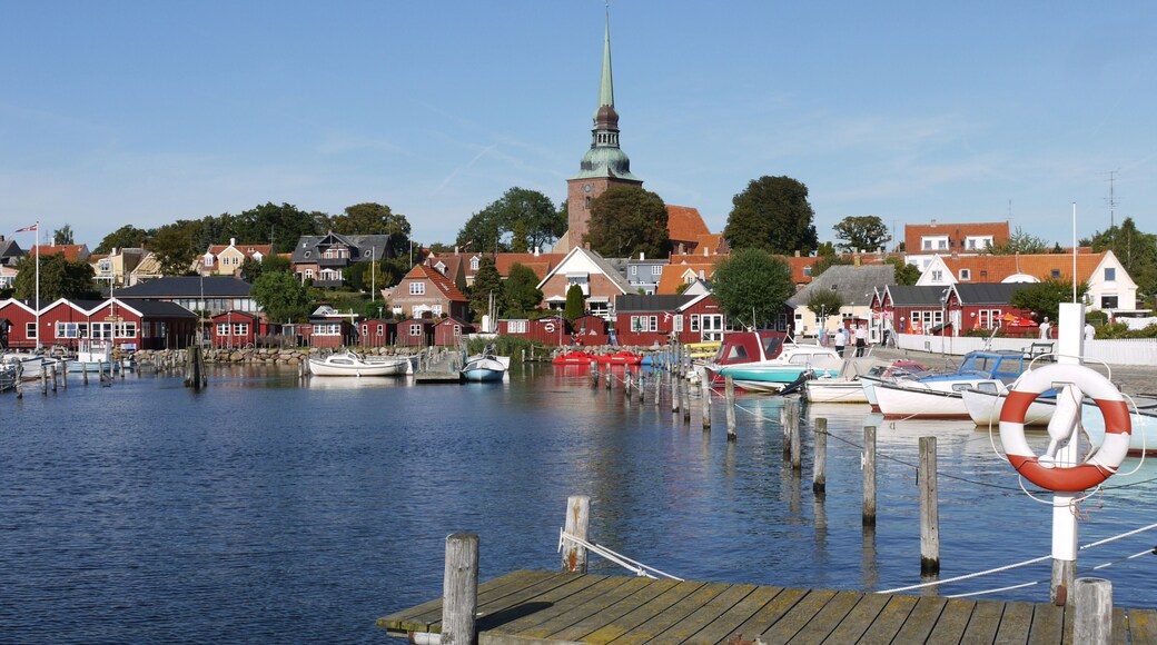 Der Hafen von Nysted auf der d√§nischen Insel Lolland