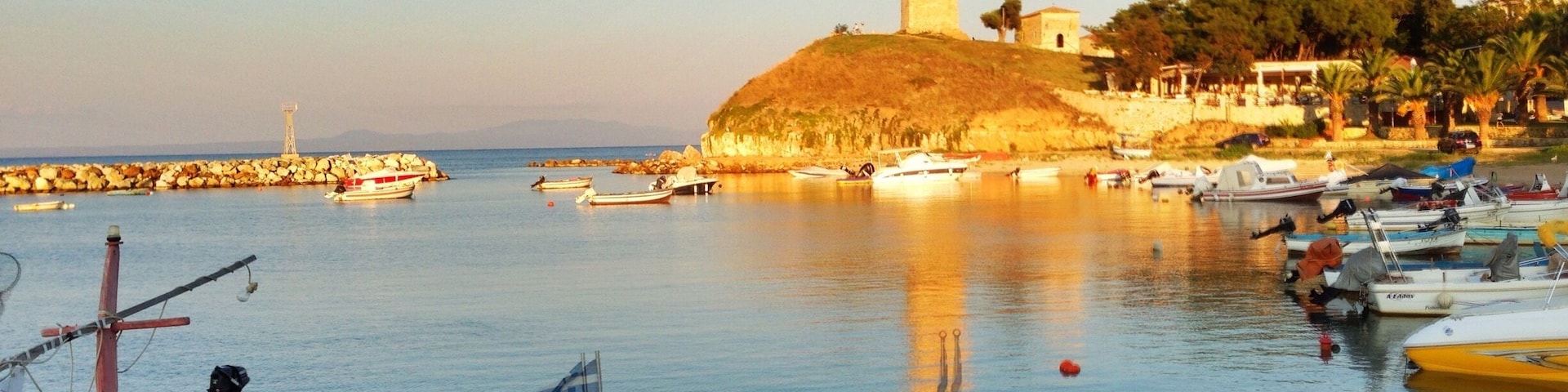 Sunsetting over the harbour.