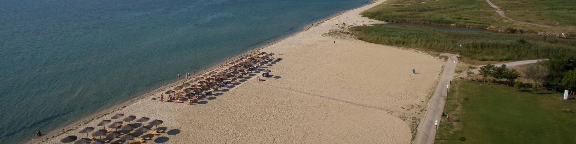 Drone photo of Korinos beach
