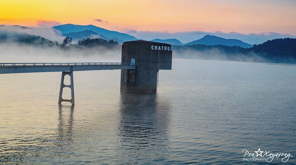 beautiful scenery during sunrise