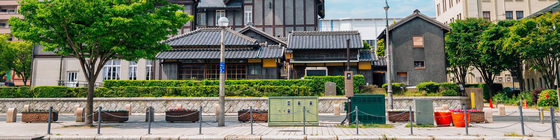 Moji Mitsui Club in Mojiko retro town, Japan; Shutterstock ID 1014601357; purchase_order: SF 06557000; job: ; client: ; other: