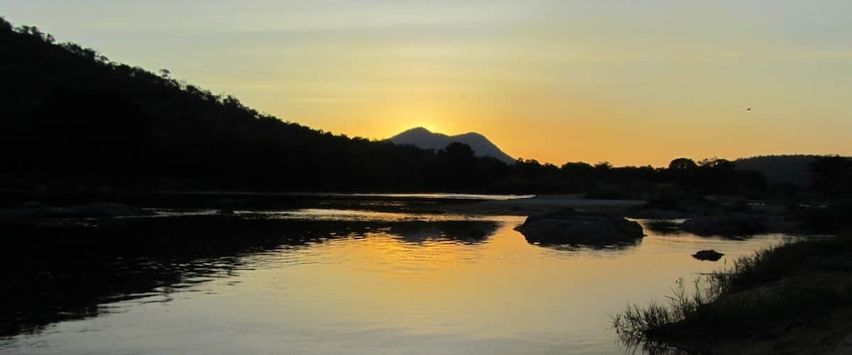 Bheemeshwari is a must visit place if you're around Bangalore. The river is croc infested but the views are worth it
