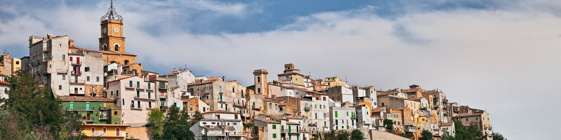 Atessa, Chieti, Abruzzo, Italy: the old town on the hill