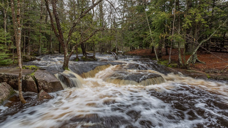 Wisconsin waterfalls in Marinette County
