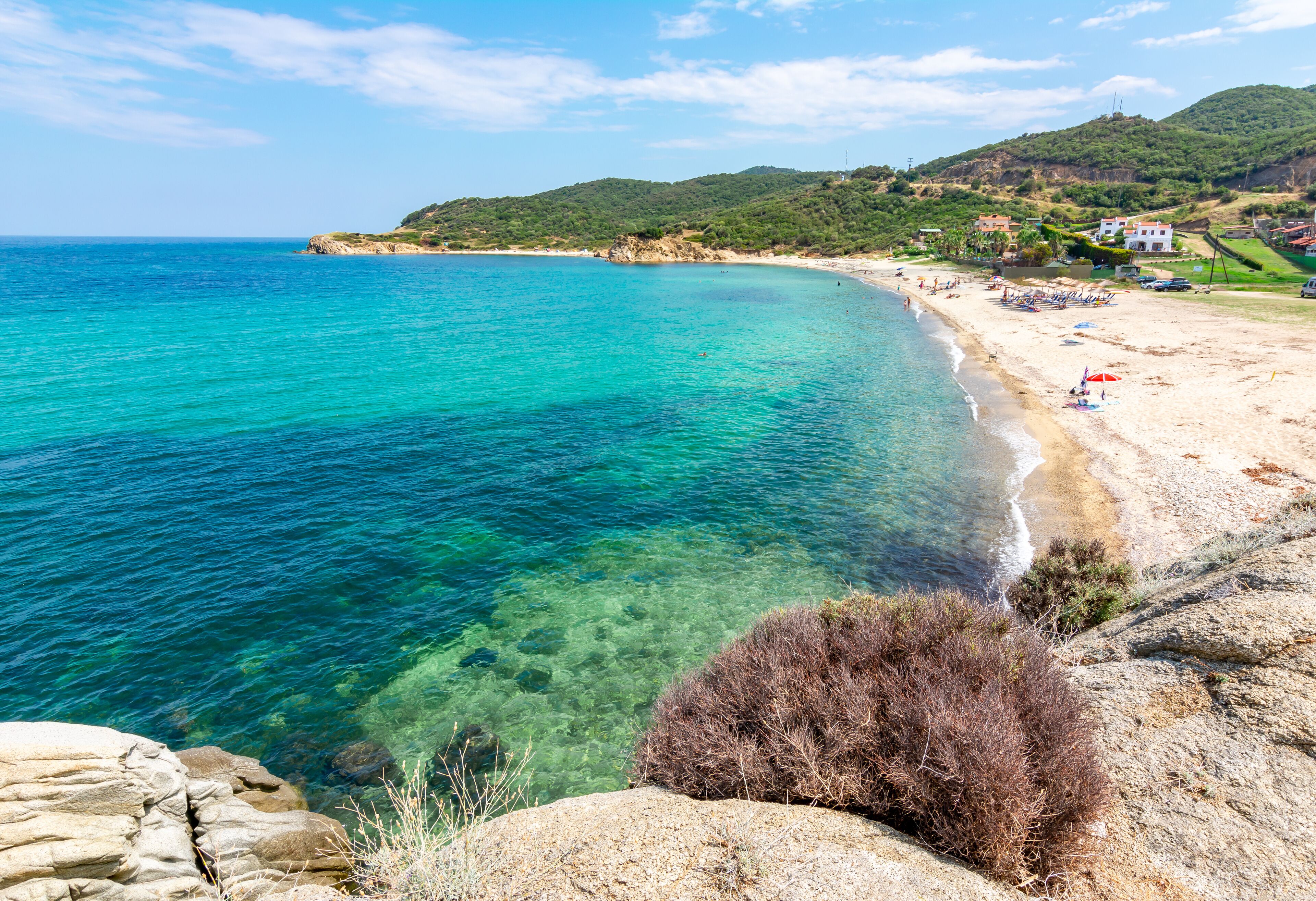 Platania beach on Sithonia peninsula, Chalkidiki, Greece