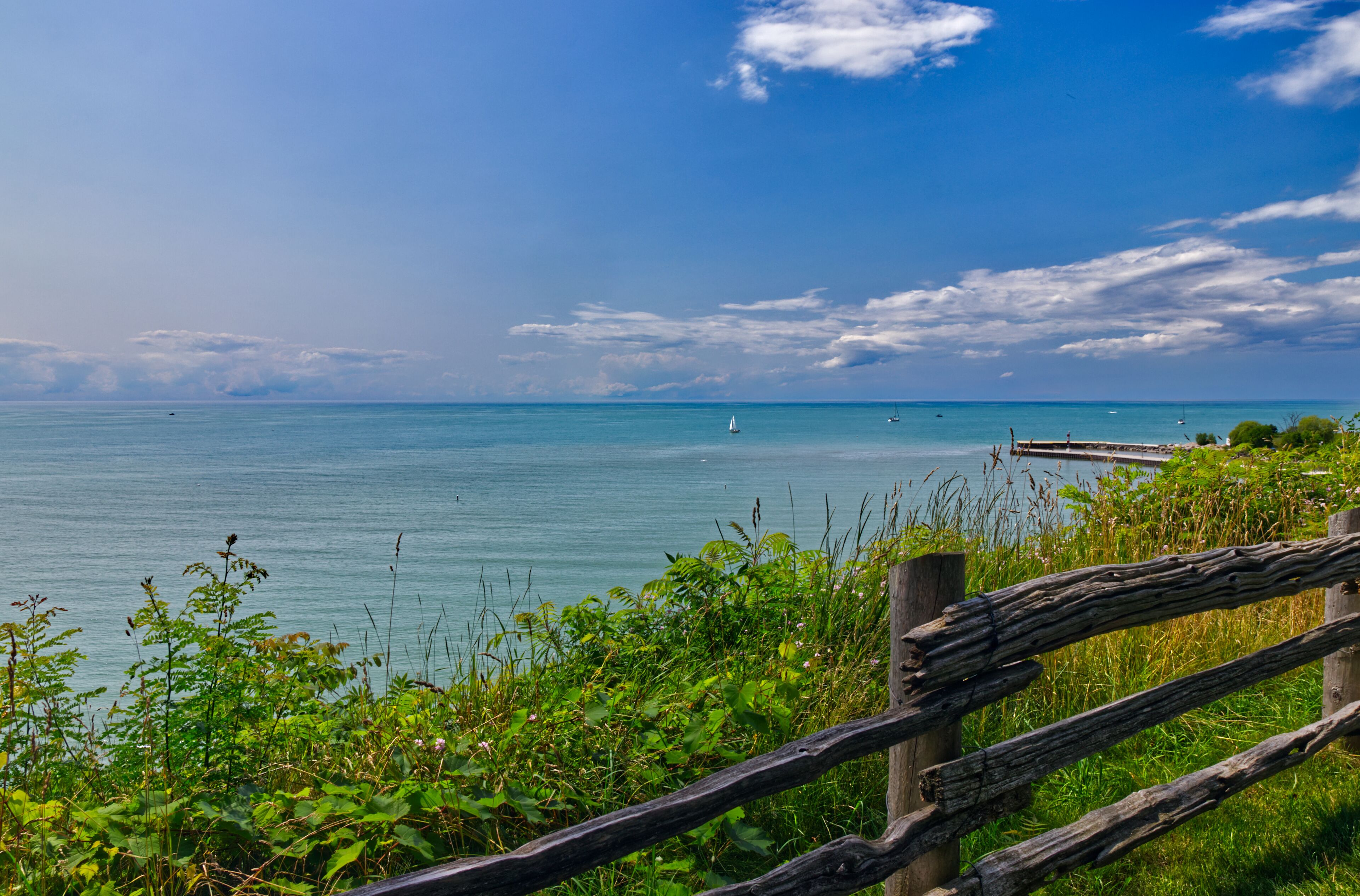 Fresh water does not get any better, even within the Great lakes, - scenes from Bayfield, Huron County, ON, Canada