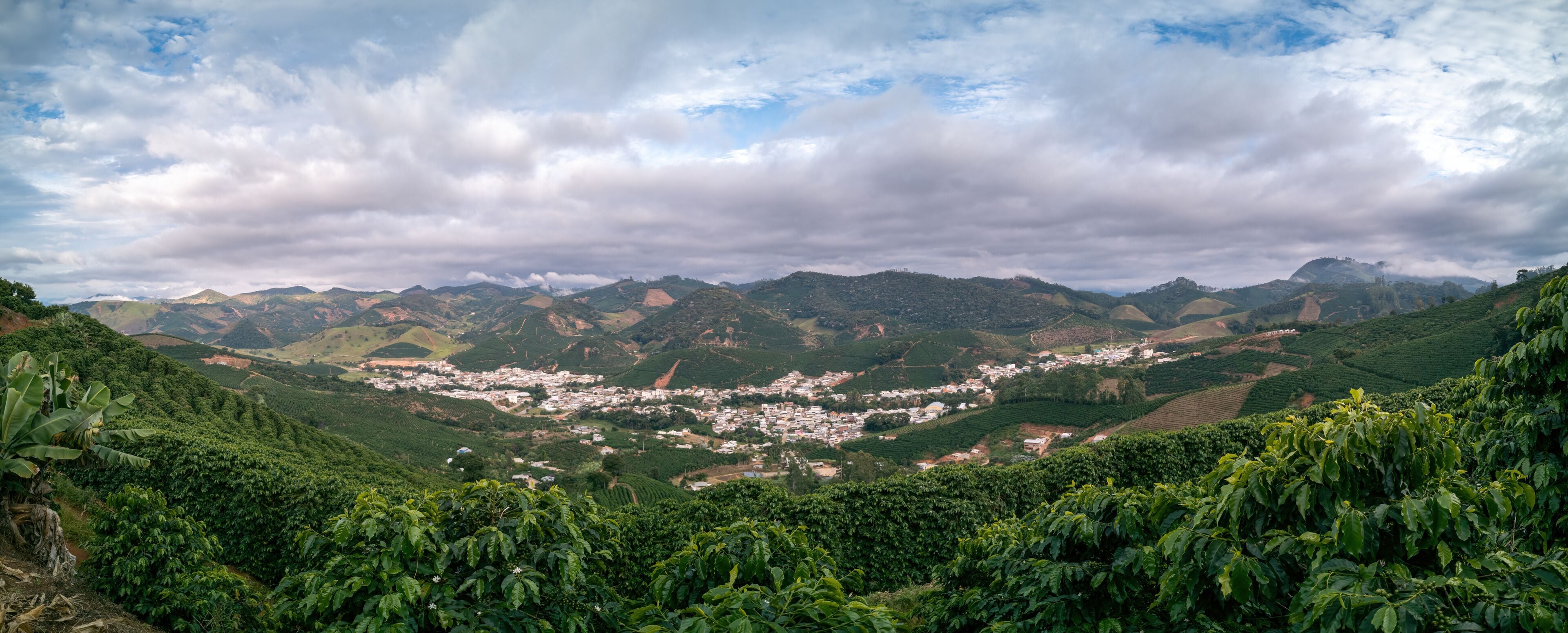 Panoramic view of Alto Caparao coffee town