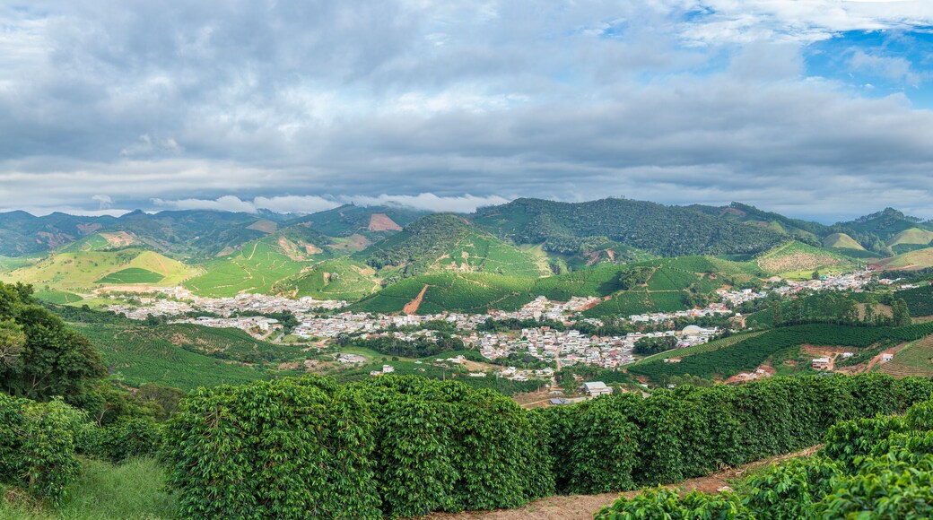 Alto Caparao panorama, the coffee city at the foot of Pico de Bandeira