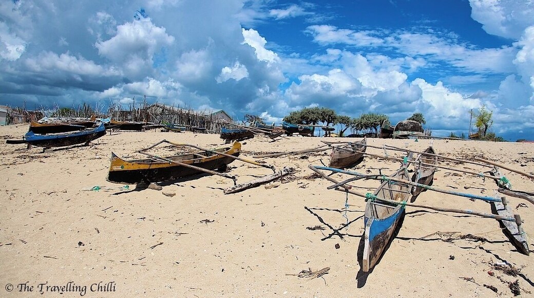 Anakao is a fishing village on the west coast of Madagascar. The people are very poor and depend completely on fishing. We were there during hurricane season and in the background you can see a hurricane forming. Fishing is more difficult during this season, unfortunately for the local fisherman. The beach is really pretty and worth a visit. #beach