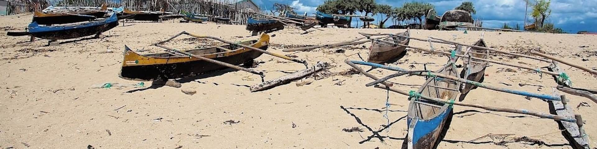 Anakao is a fishing village on the west coast of Madagascar. The people are very poor and depend completely on fishing. We were there during hurricane season and in the background you can see a hurricane forming. Fishing is more difficult during this season, unfortunately for the local fisherman. The beach is really pretty and worth a visit. #beach