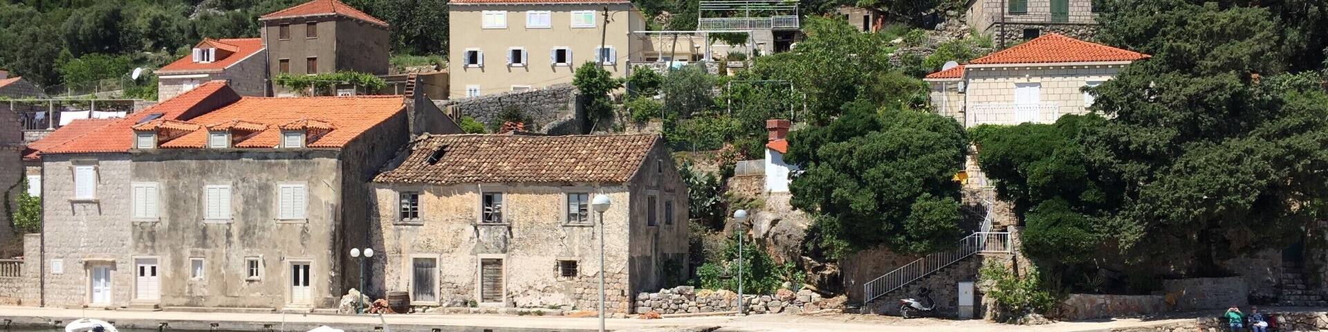 Fantastic little islands along the coast of Croatia that have little villages and old cloisters located on them. Croatia is fantastic to discover by boat. This island was very close to Dubrovnik. #EndlessSummer #Green