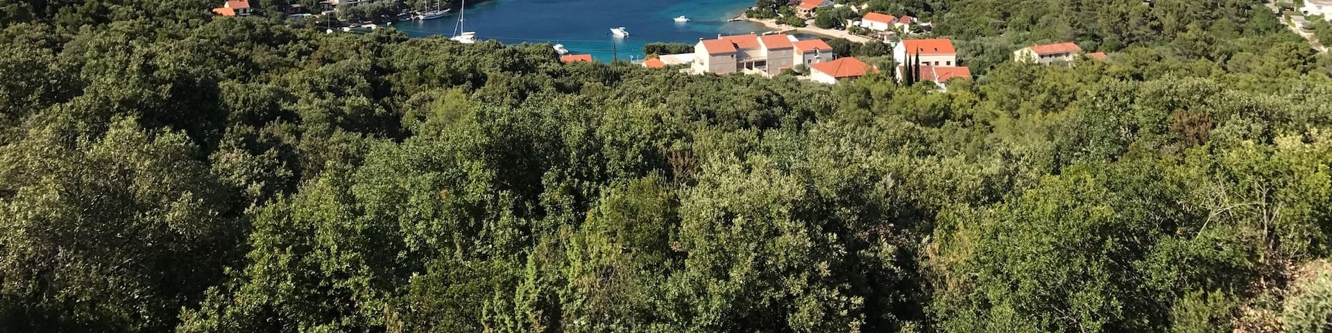 Touring Korcula to see the wineries. Wines are average but views above average.