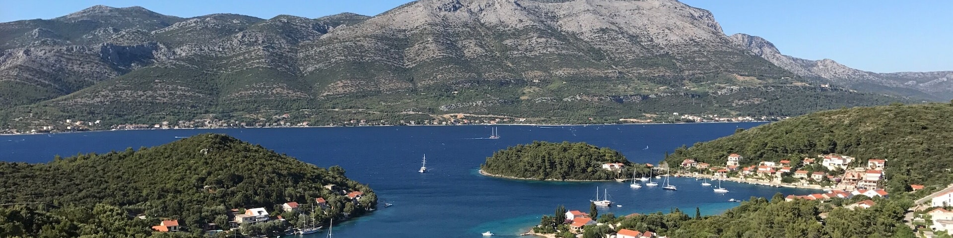 Touring Korcula to see the wineries. Wines are average but views above average.