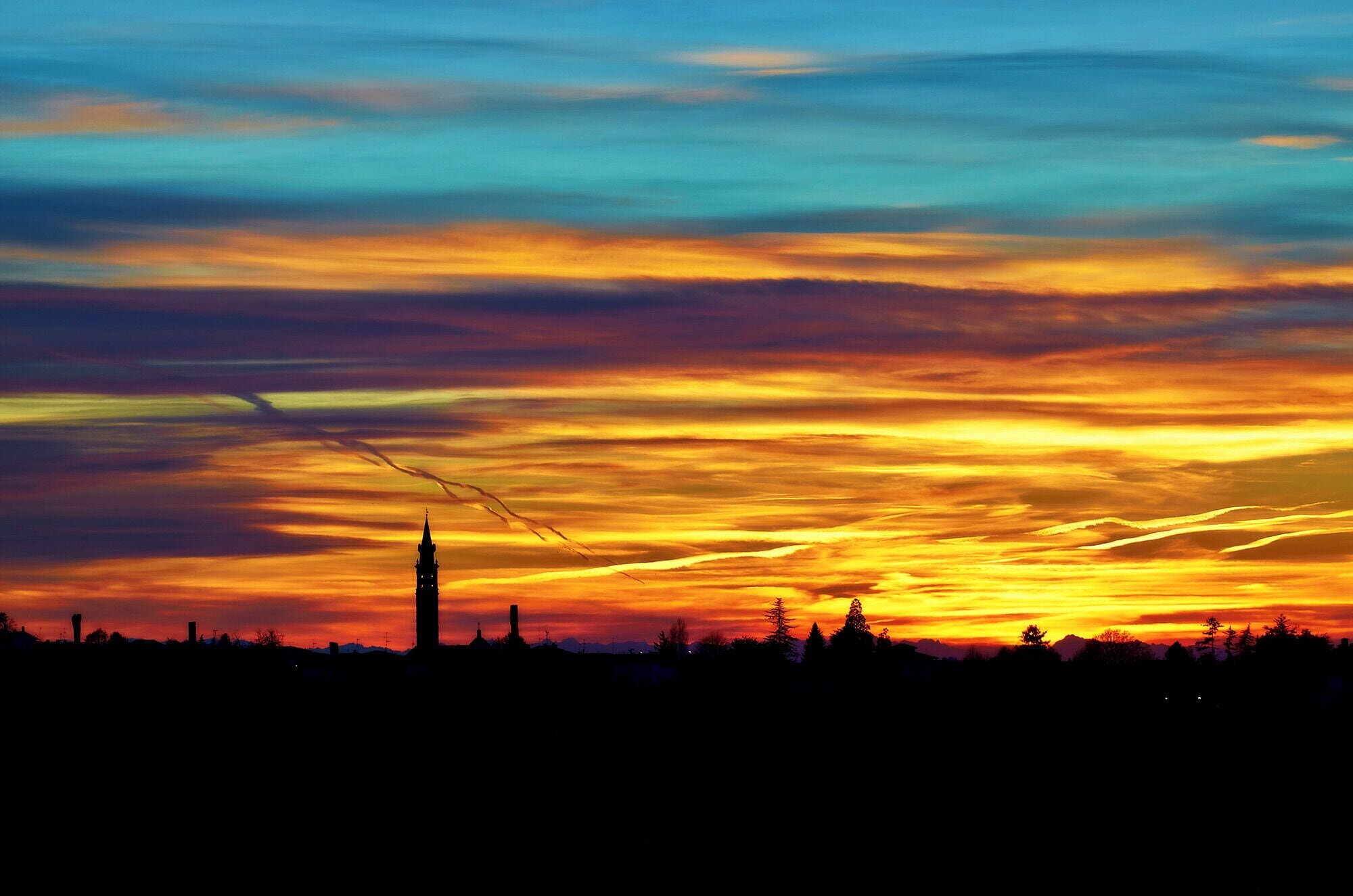 Tramonto su Torrazza... 13 minuti dopo