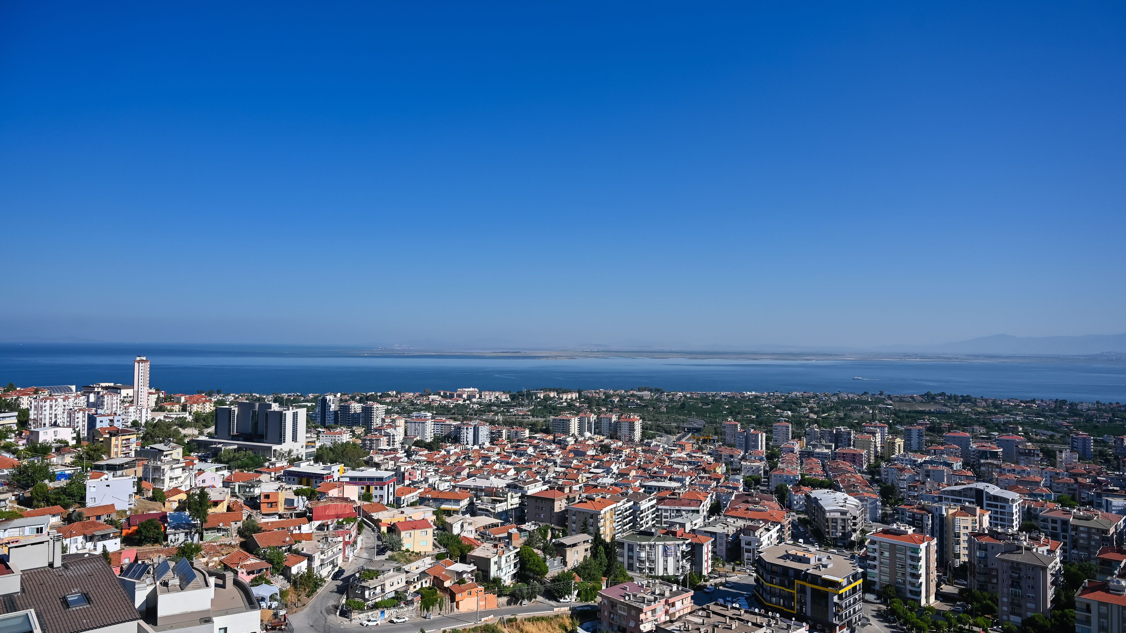 View of İzmir Gulf at morning