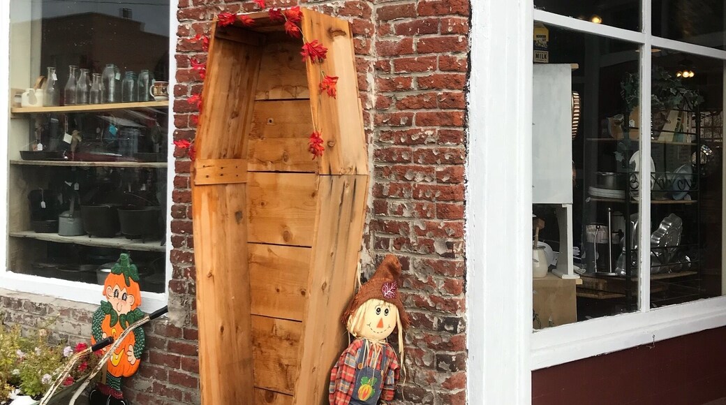 Yes, they actually sell coffins and they are very cool...hand crafted coffins in wood in the traditional Old West style