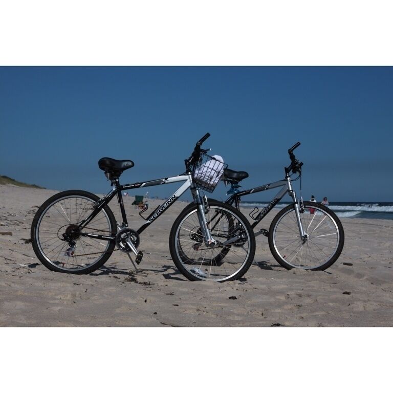 Our mode of transportation even after sandy bikes remain the only way to get around the island 