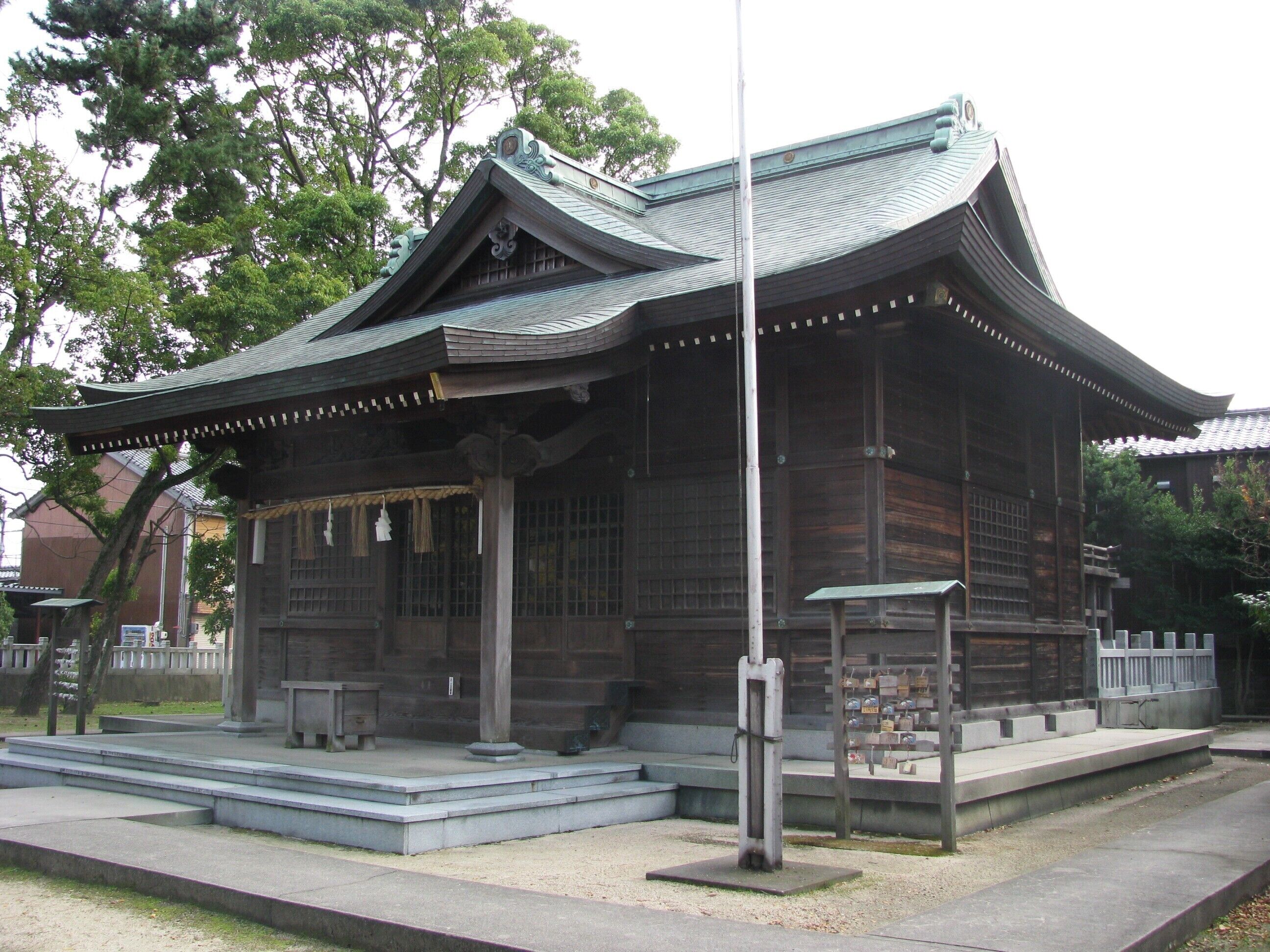 The Ōminato-jinja. This place is Sakaiminato, Tottori Prefecture, Japan.