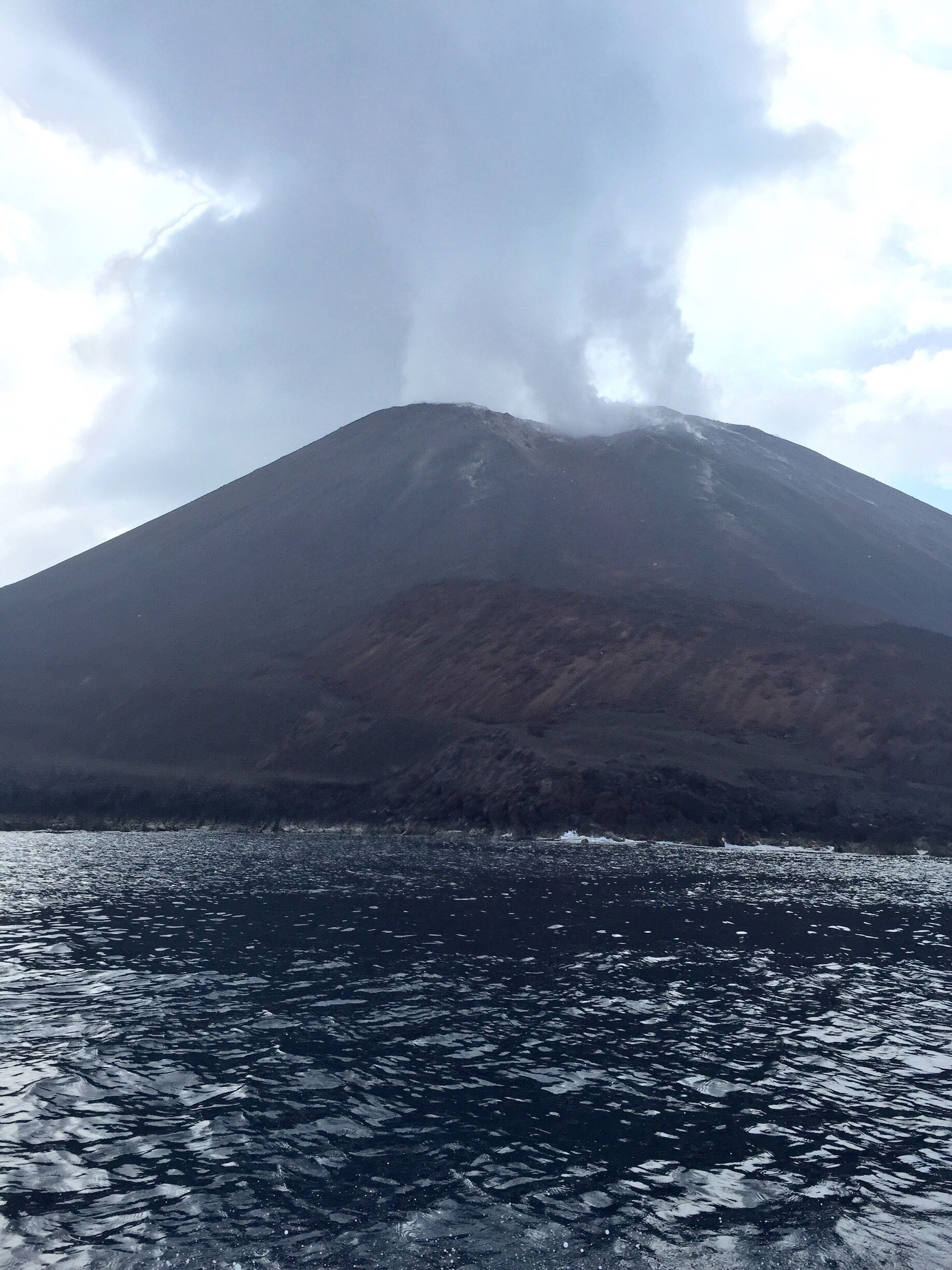 Krakataoa Volcanic Island Situated in Sunda Strait between the Island of Java and Sumatra Indonesia.