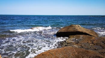 roca, naturaleza, olas, la costa, azul, vista del mar, costa, olas, gemas, viajando, oleaje, verano, pedregoso, isla, el perello, tarragona